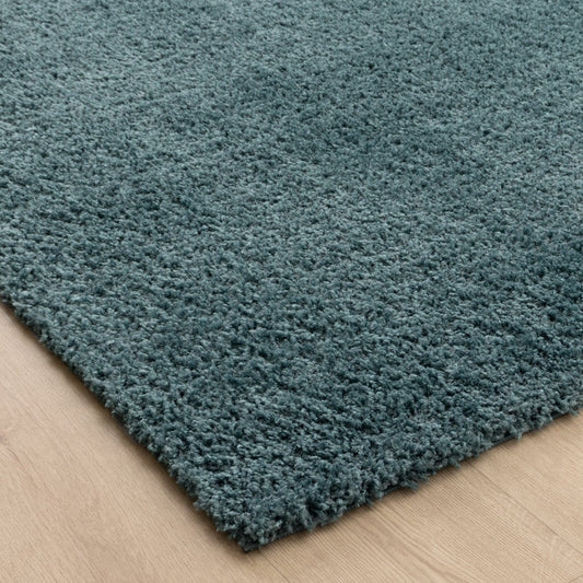 Lune Fluffy Shaggy Rug – Teal