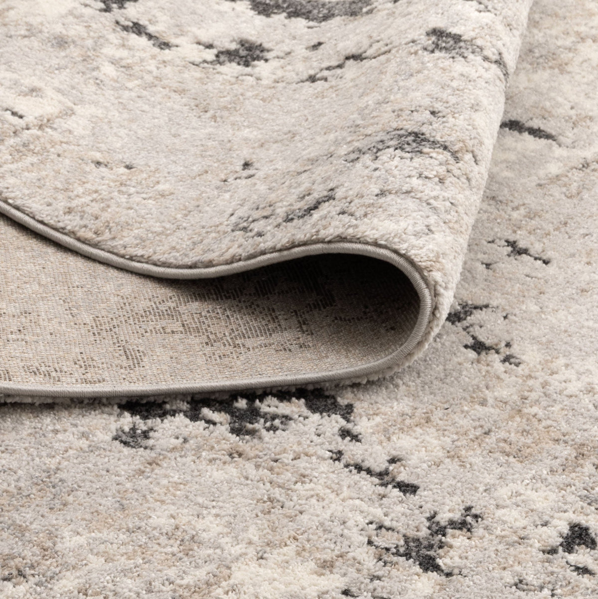 Dorado Abstract Textured Grey Beige Rug