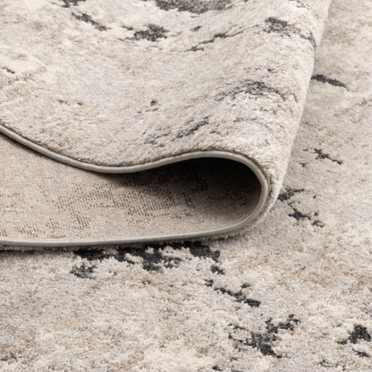 Dorado Abstract Textured Grey Beige Rug