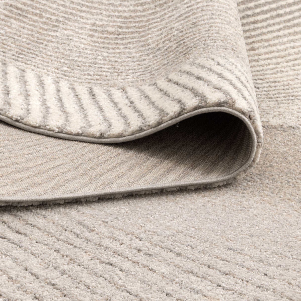Dorado Abstract Contour Grey Beige Rug