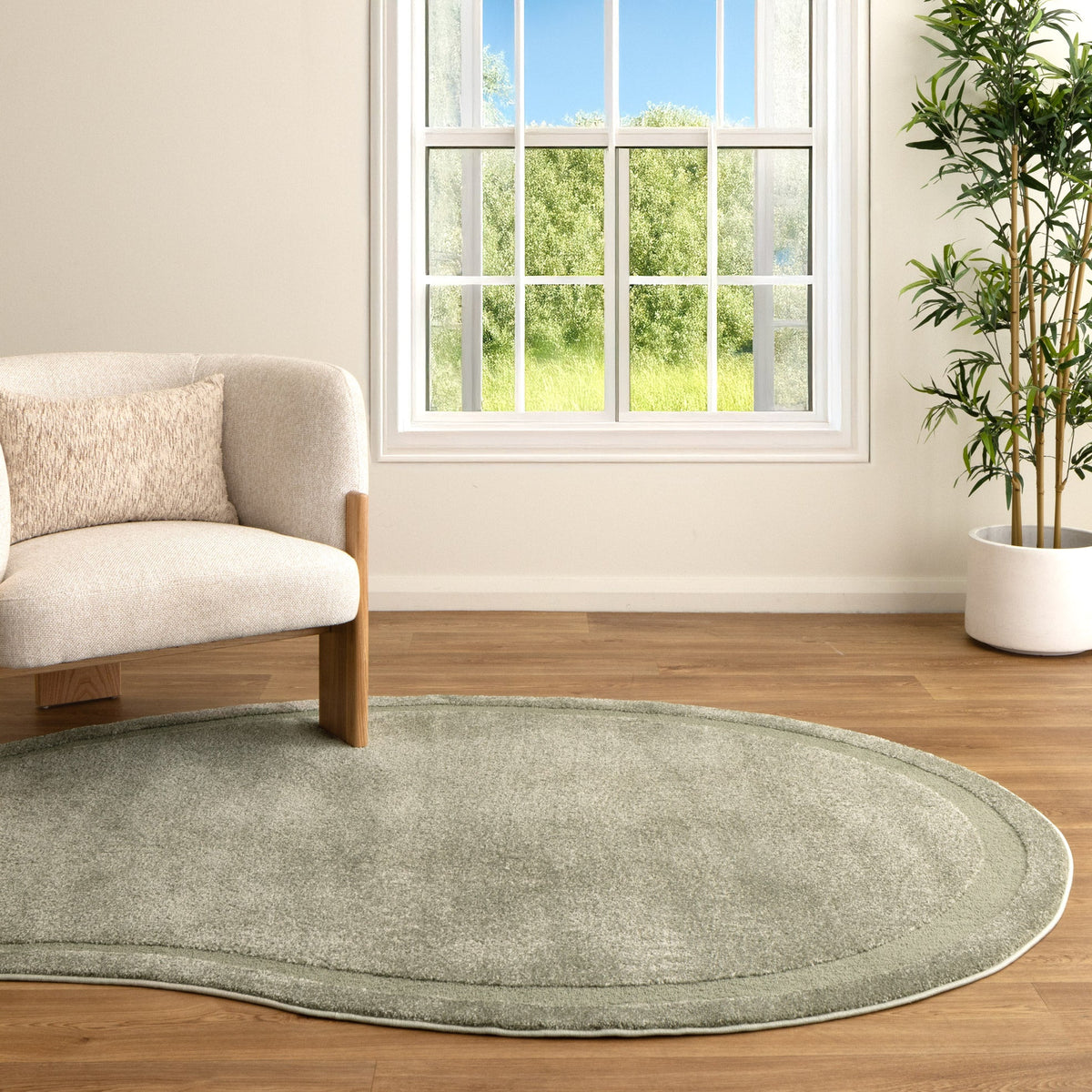 Nessa Jellybean Rug – Forest Green