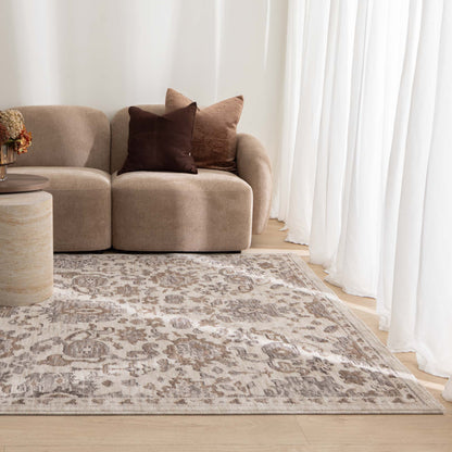 Horizon Grey Beige Traditional Rug H108