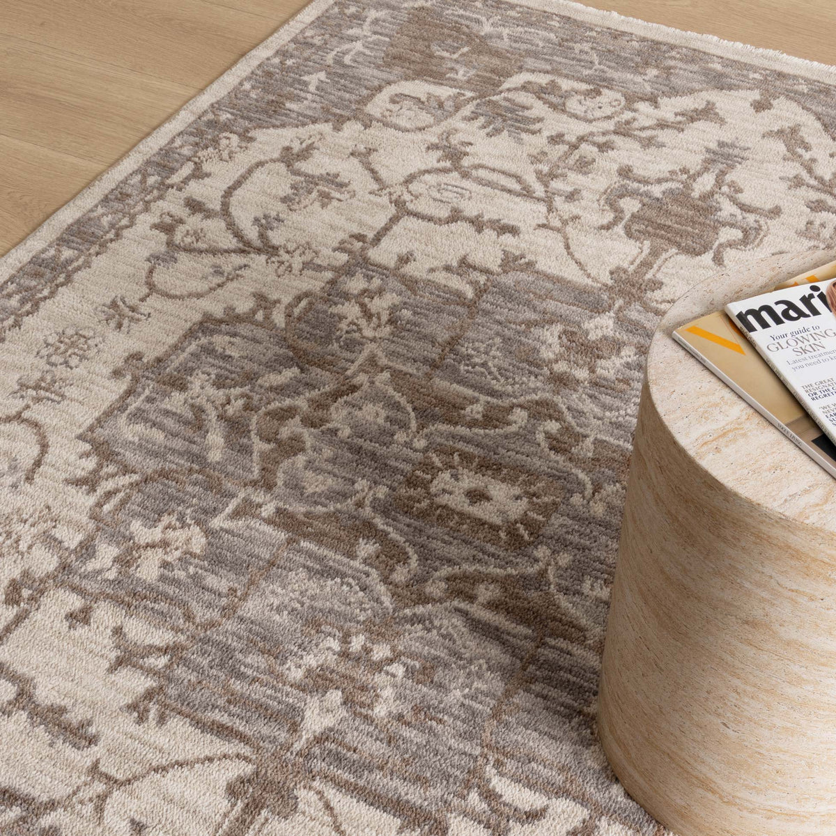 Horizon Vintage Medallion Rug – Ivory