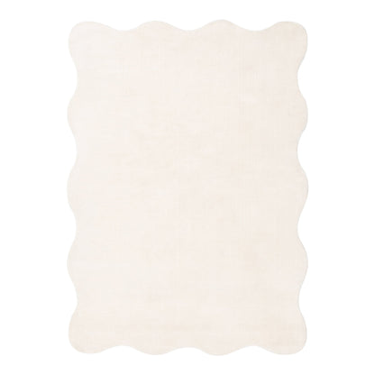 Ollie Scalloped Irregular Rug Ivory