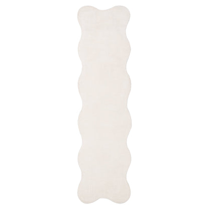 Ollie Scalloped Irregular Runner Ivory
