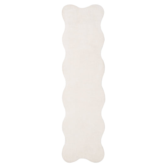 Ollie Scalloped Irregular Runner Ivory