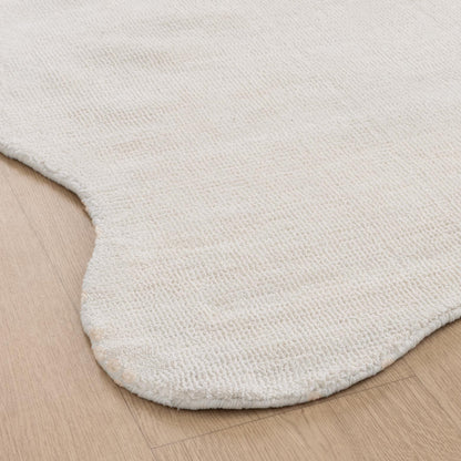 Ollie Scalloped Irregular Runner Ivory
