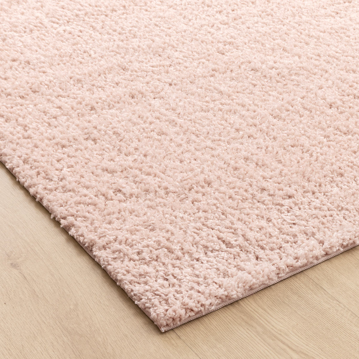 Lune Fluffy Shaggy Rug – Blush Pink