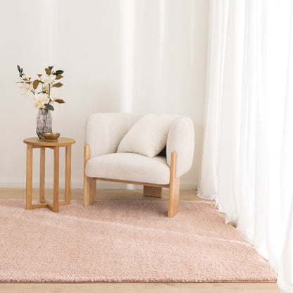Lune Fluffy Shaggy Rug – Blush Pink