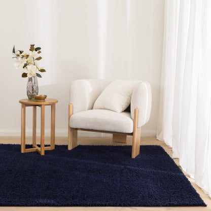 Lune Shaggy Navy Rug