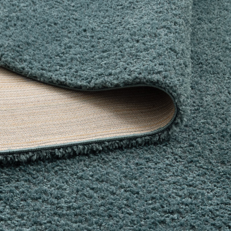Lune Fluffy Shaggy Rug – Teal
