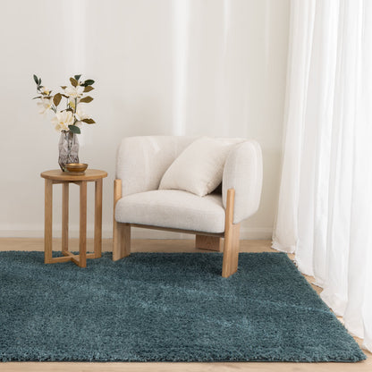 Lune Fluffy Shaggy Rug – Teal