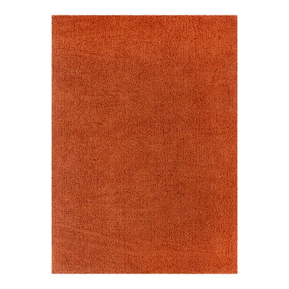 Lune Fluffy Shaggy Rug – Terracotta