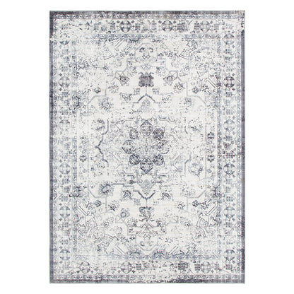 Washwell Washable Vintage Medallion Rug – Blue