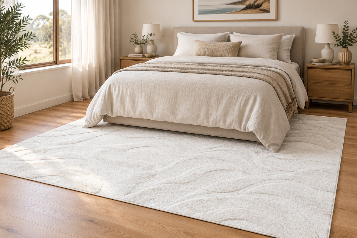 Alaska Chikloot rug in a bedroom